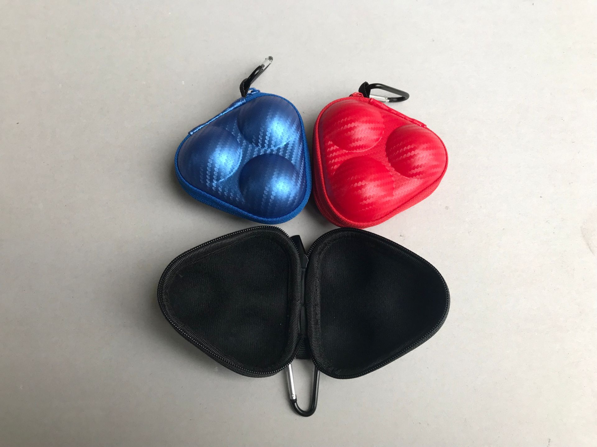 Oppbevaringsboks for oppbevaring av hard plastikk med nøkkelring for bordtennis pingpongballer