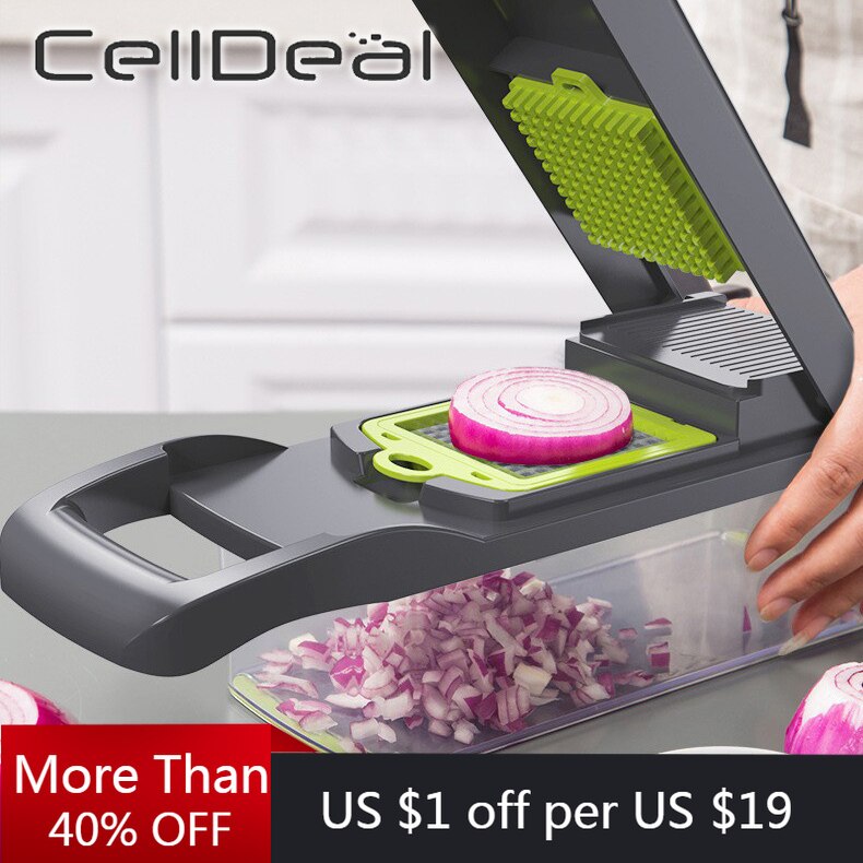 Portable Manual Potato Slicer Vegetable Fruit Cutter Stainless Steel Mandoline Onion Peeler Carrot Grater Dicer Kitchen Tools