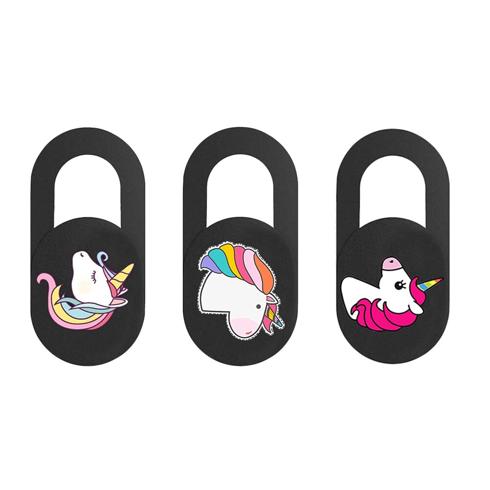 3pcs Cartoon Webcam Cover Cover Ultra sottile per fotocamera Web per Computer portatile