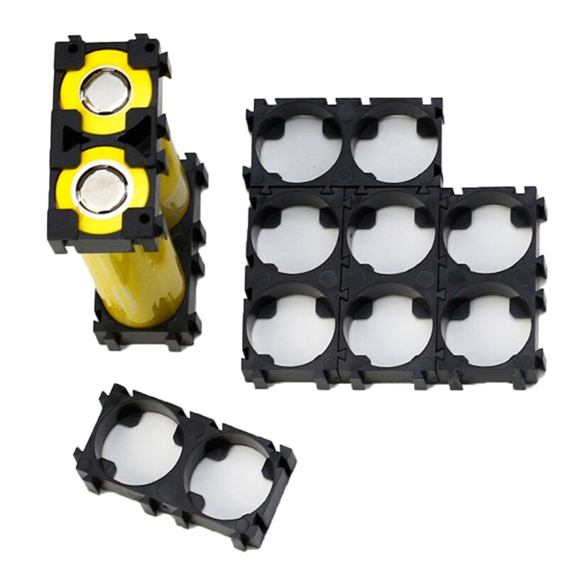 10 pçs 21700/32650 suporte da bateria suportes de plástico 21700 suporte da bateria para 21700/32650 bateria 1x 3/1x2 diy acessórios