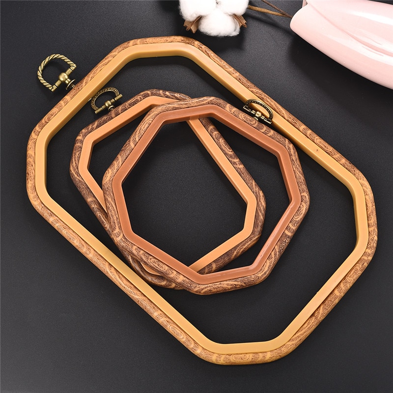 Plast retro färg diy sömnad broderi ring hoop verktyg broderi korsstygn ram ram ring rund båge hantverk
