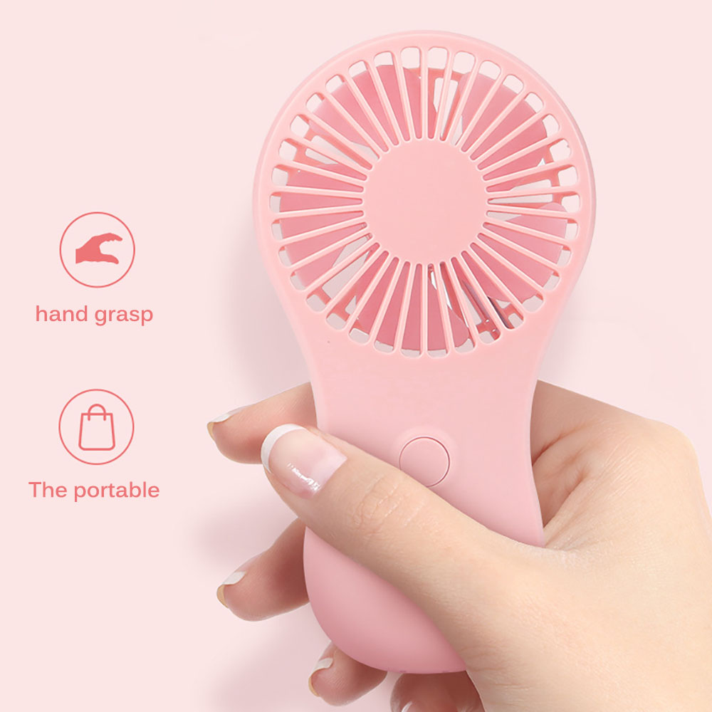 Mini-ventilator, tragbarer rosa taschenventilator, kühle luft, handventilator mit  by 3 aaa-batterien für büro, outdoor, zuhause, für mädchen