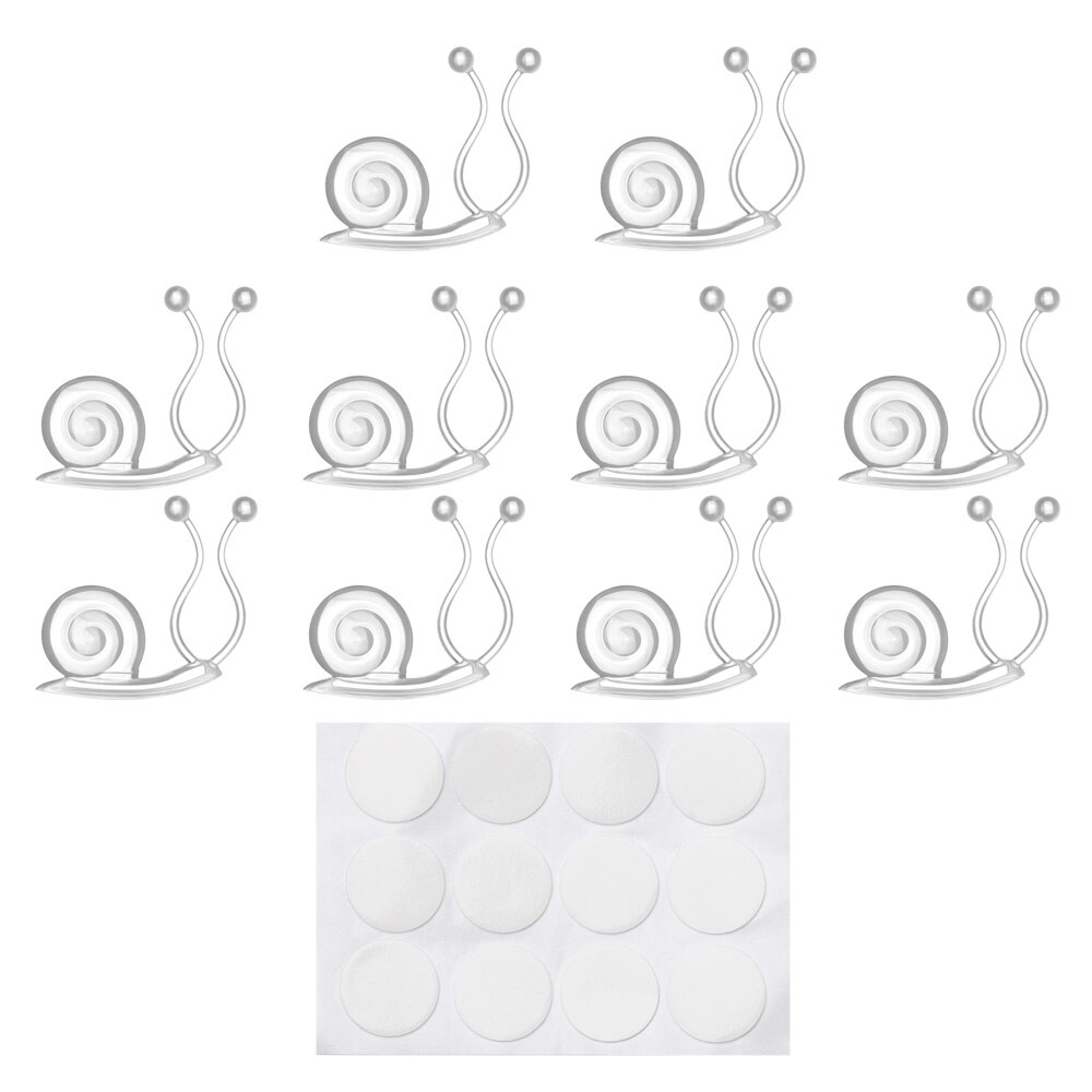 Slak Vorm Plant Enten Clips Groenten Gebonden Bloemen Holder Haken Tak Holding Wijnstok Fixatie Tuingereedschap 10 Stks/set: Transparent