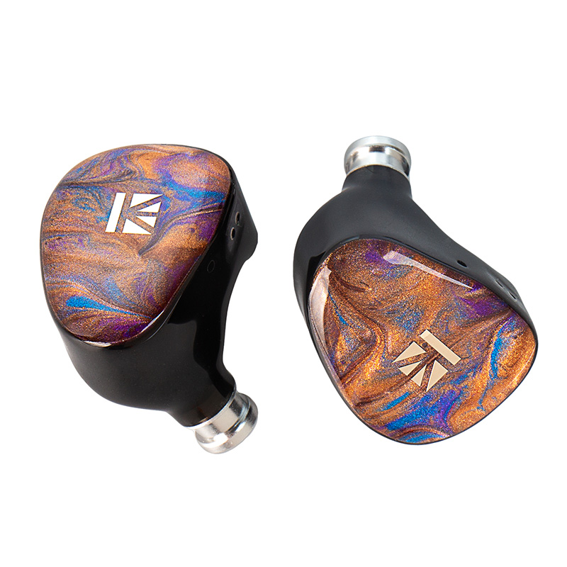 KBEAR KB02 Bone Conduction Dynamic Driver Hybrid Headphones 0.78mm/2PIN 3.5mm HIFI In Ear Monitor Wired Earphones Gaming headset: Blue