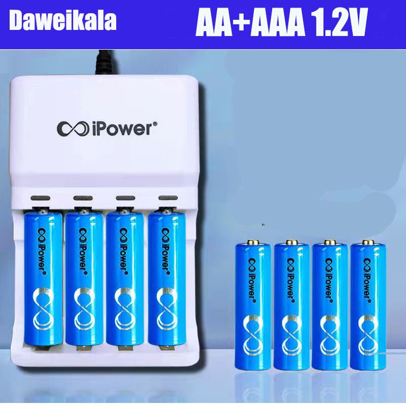 Batería Aa + Aaa 1,2 V Batería Recargable Ni-Mh Aa 800 Mah 3a Batería De Flash Aaa Con soporte De Batería 2Pcaaa/Aa