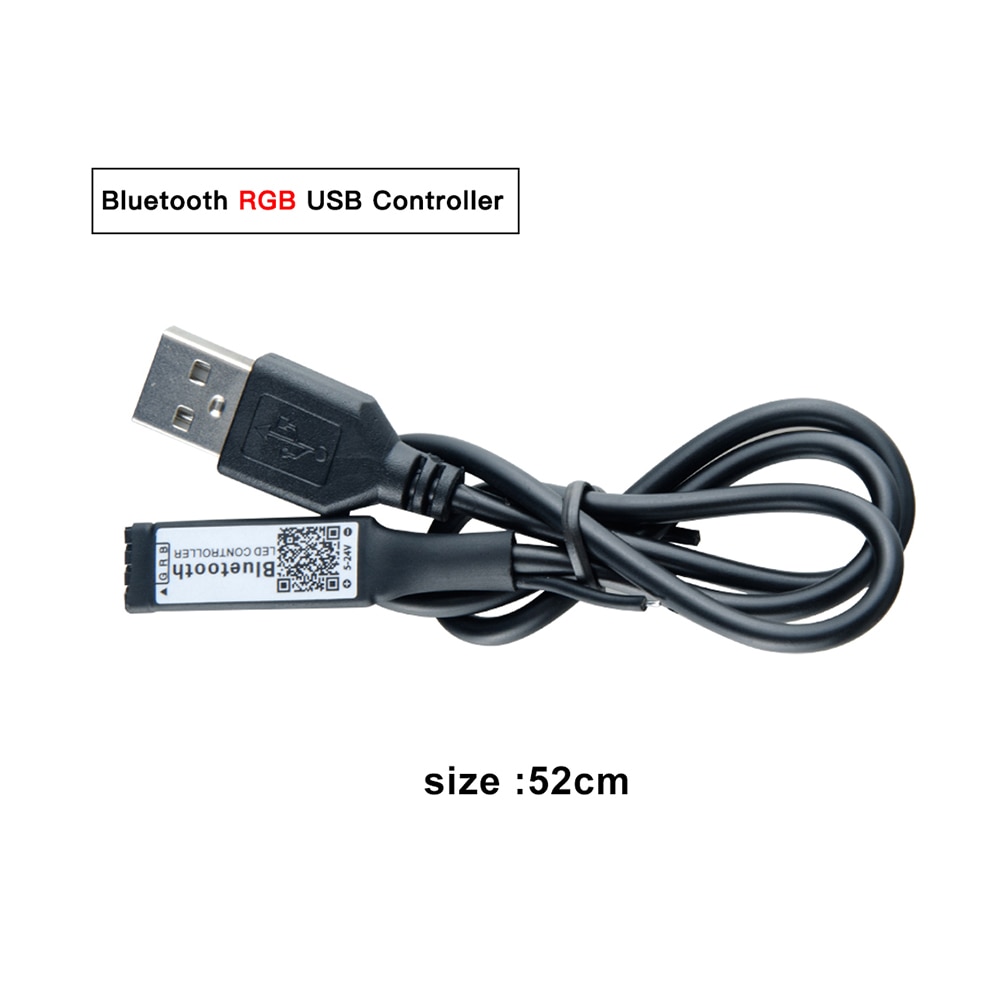 Dc 5v 12v 24v mini usb bluetooth wifi ledet rgb rgbw kontrolleren ios android 24 nøkkel ir fjernkontroll til 2835 3528 5050 ledet stripe