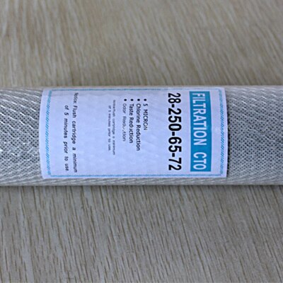 Filtro de agua de carbón activado filtro de cartucho de 10 pulgadas cartucho de filtro reemplazable CTO de carbono de filtro de agua purificador de agua