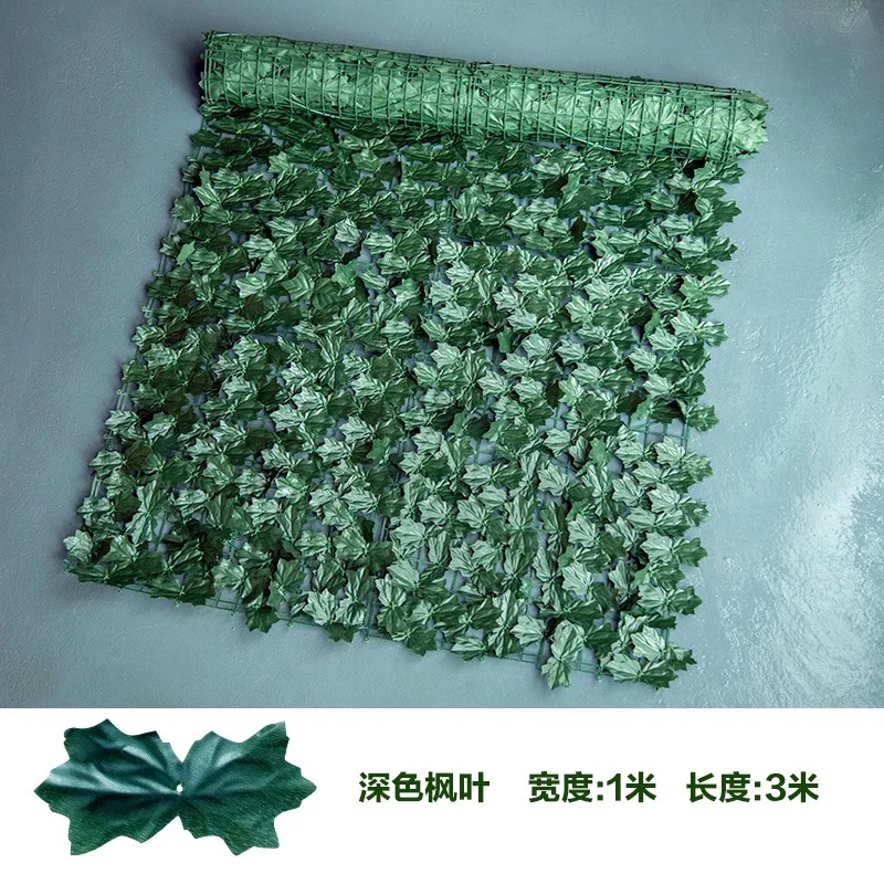Artificial Hedge Fence Panel 0.5M/3M Green Privacy Screen Waterproof UV Protection Outdoor Garden Balcony Home Decoration: 4XL / Deep Sapphire