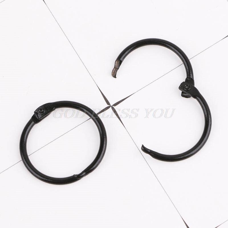 10PCS Metal Loose Leaf Binder Ring Book Hoops DIY Albums School Office Supplies Craft Binding Book Hoops