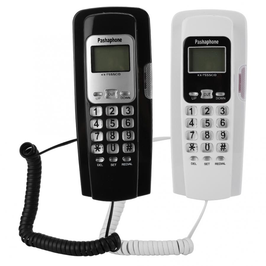 Hotel Corded Telephone Home Office Hanging Landline Telephone Wired Caller ID Display Telephone with LCD Screen Display