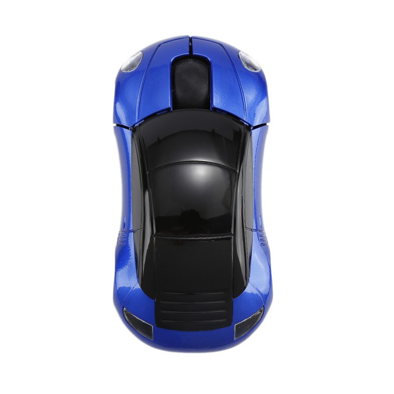 2.4GHZ 1600DPI Wireless Car Shape Mouse Mini USB 2.0 Receiver Optical Ergonomic Mice For PC latop Computer Gaming Mouse: Blue
