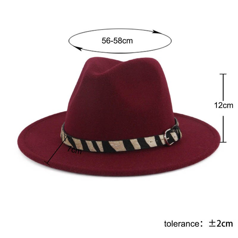 Imiterad yllefilt fedorahattar jazzhatt för herrfilt vid brätte fedora gamblerhatt streetwear filthattar för unisex