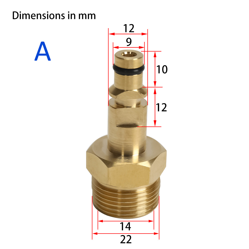 Hogedrukreiniger Slang Adapter M22 Hogedrukleiding Snelkoppeling Converter Fitting Voor Karcher K-Serie Hogedrukreiniger: Adaptor