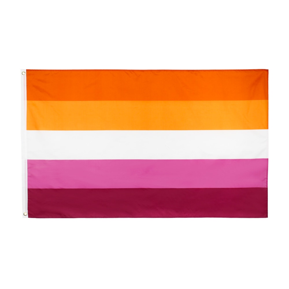 90*150cm lgbt solnedgang lesbisk flagg