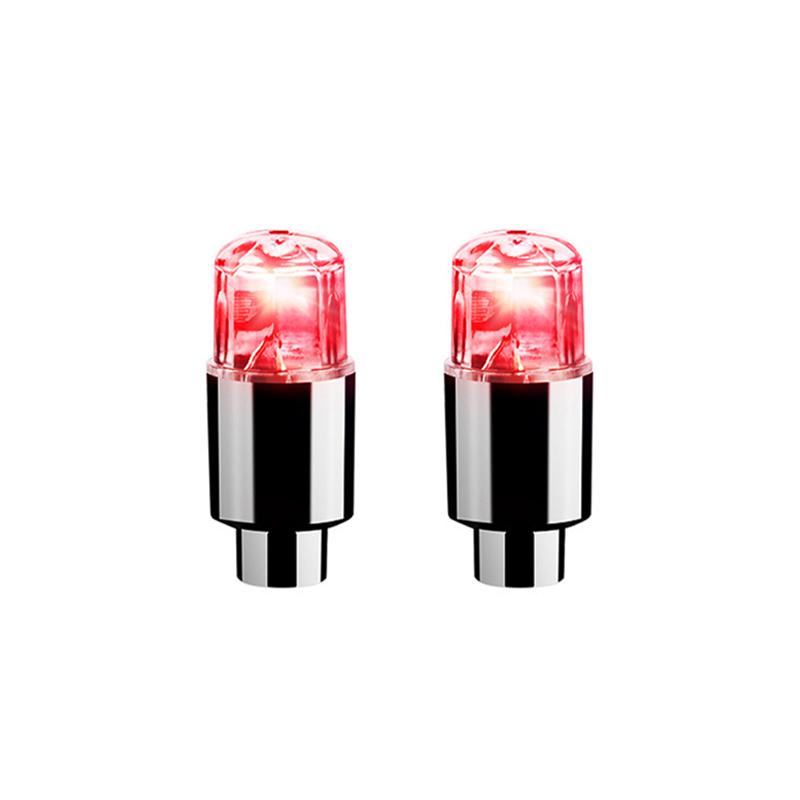4 Uds. De luces LED coloridas para ruedas, tapas de válvulas de neumáticos de coche, bombilla de luz de neón, cubierta Universal para válvula de bicicleta y motocicleta, Exterior de coche: Lavanda