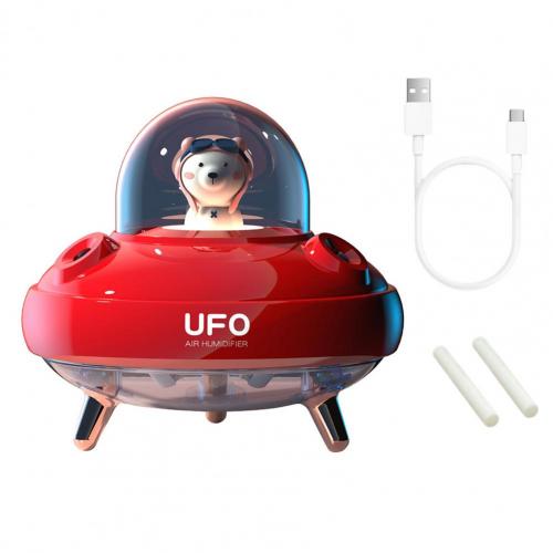 Humidificador de aire de para decoración del hogar, accesorios de coche recargable, doble Caño, UFO Bear:  Red Direct Power