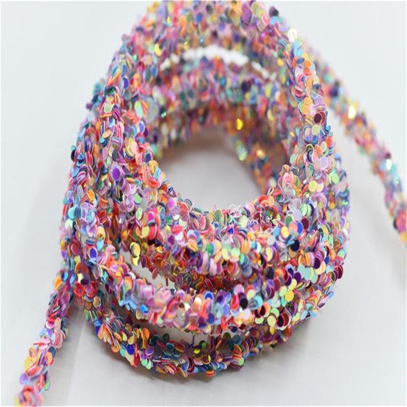 5 yards Crystal strass Glanzende Glitter Touw chain Bridal Applique Voor Sieraden Maken: mixed flower