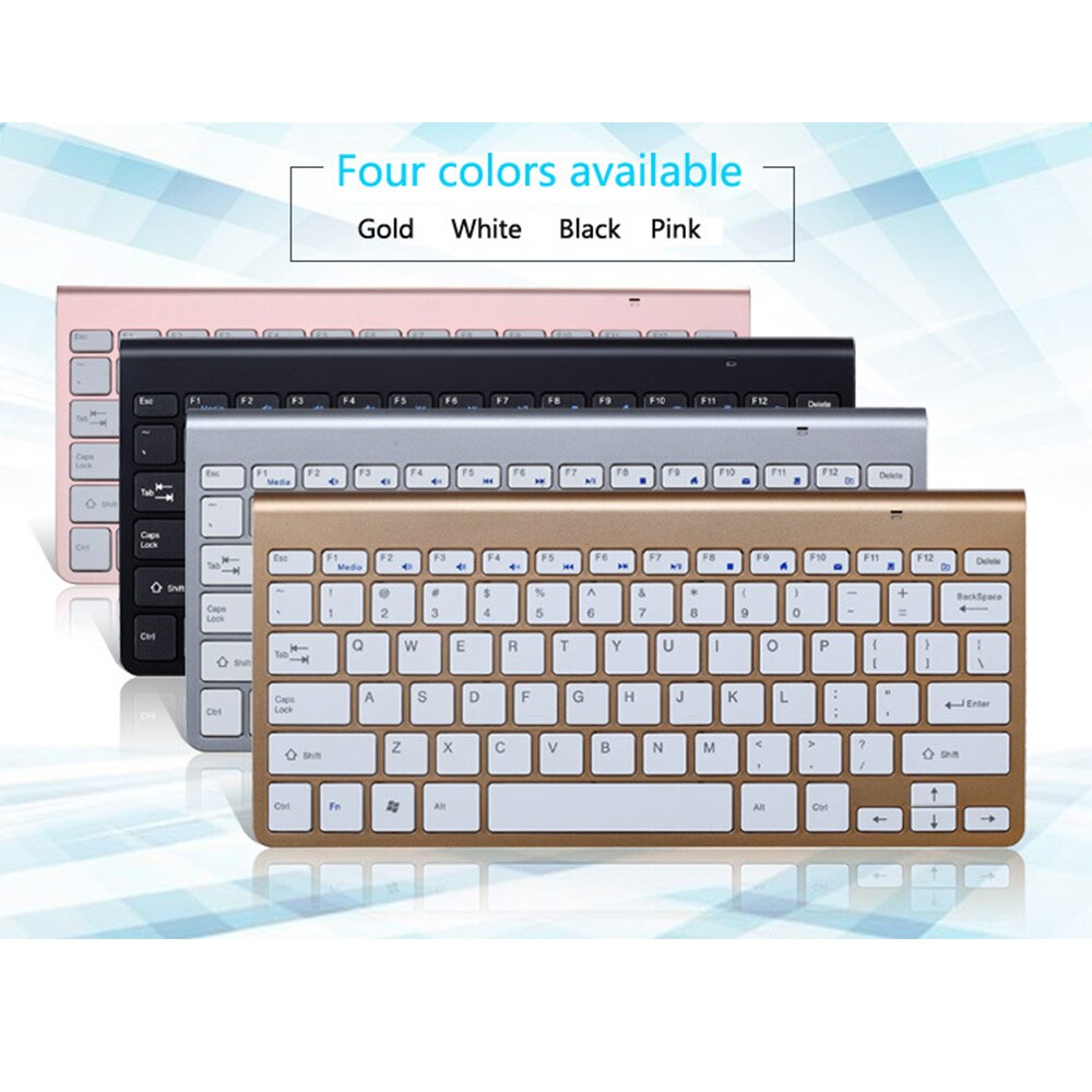 mini multimedia keyboard and mouse combination for laptop and tablet 2.4g wireless keyboard/bluetooth-compatible keyboard