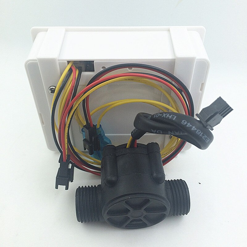 Medidor de flujo de agua YF-S201 G1/2, Sensor de flujo, indicador CONTADOR DE caudalimetro + sistema de flujo de agua LCD digital, 1-30L/min, 3-24V
