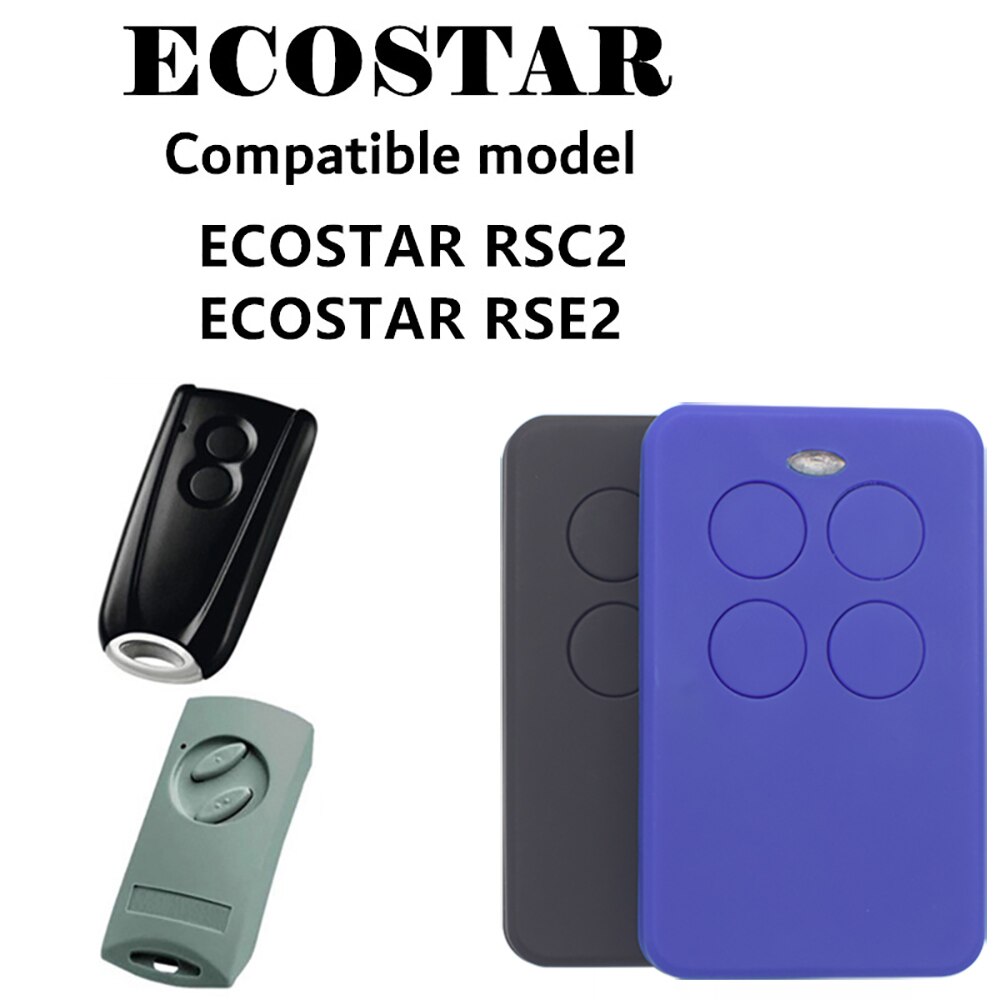 Télécommande Compatible Hörmann Ecostar RSE 2 RSC 2 433,92 MHz - 2 Boutons, Pile Incluse, Programmation Facile