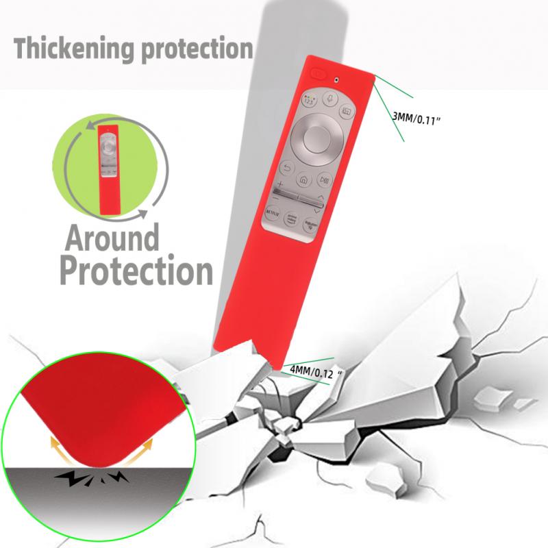 Suitable For Samsung TV TV Solar Charging Remote Control Protective Cover BN59 Silicone Covers Remote Control Cases