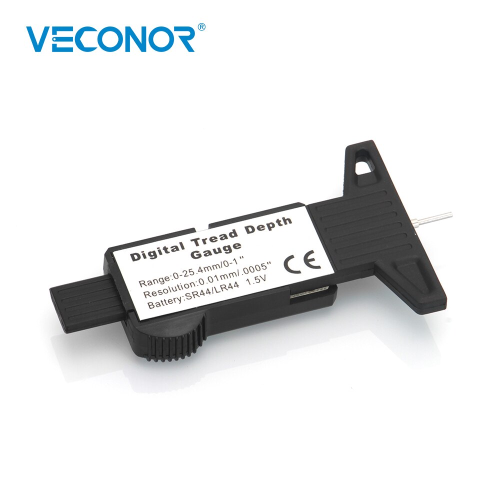 Digital Tread Depth Gauge Measuring Tool With LCD Display Tester Meter For Thread Depth Thickness Detection Inspection Tools