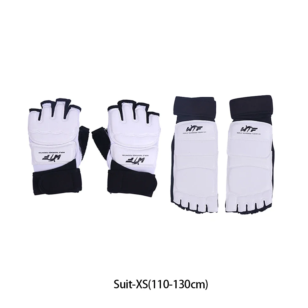1 Juego de guantes de cuero para pies de Taekwondo, Protector de tobillo para Karate, boxeo, artes marciales, calcetín, entrenamiento, equipo de Protección deportiva: Morado