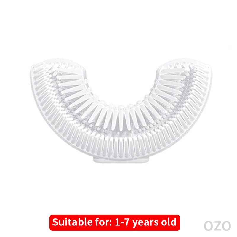 Electric Toothbrush U-Shaped Soft Silicone Replacement Brush Head Electric Toothbrush Accessories: Small brush head