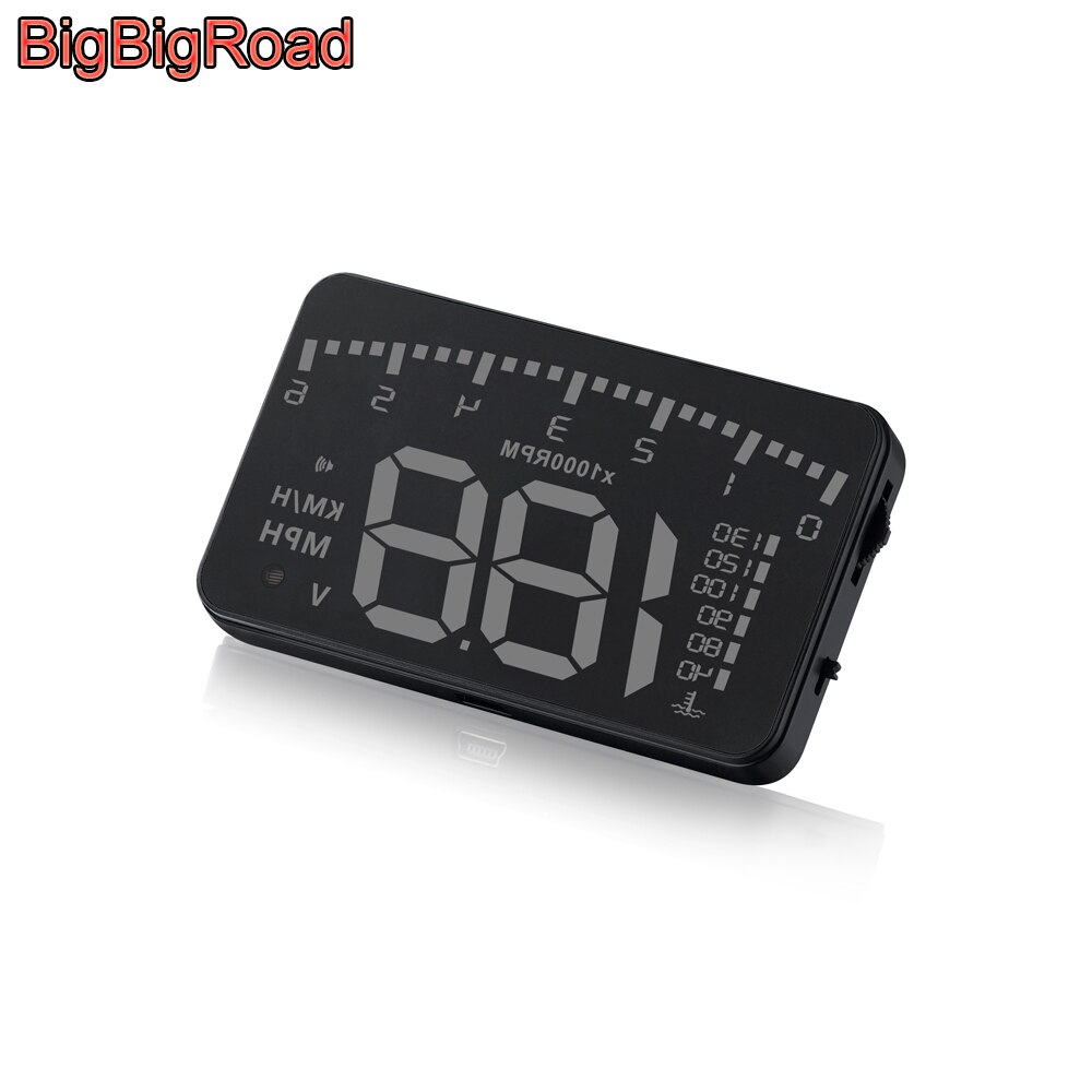 BigBigRoad Car Hud Display Windshield Projector Alarm System For Mitsubishi Fortis Galant Zinger Lancer EX EVo ASX Outlander