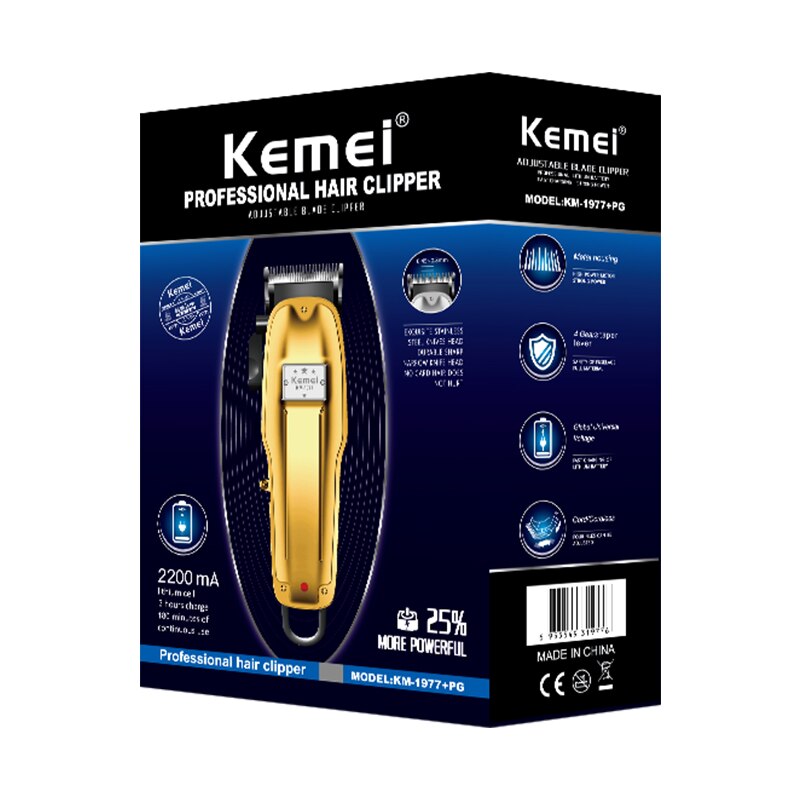 Men's taper lever hair clipper cord electric hair trimmer rechargeable hair cutter machine cordless haircut tool