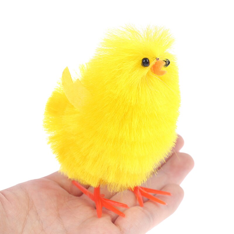 Simulation pâques poussin jaune Mini beaux jouets artificiels en peluche poulet de pâques pour enfants décoration de la maison