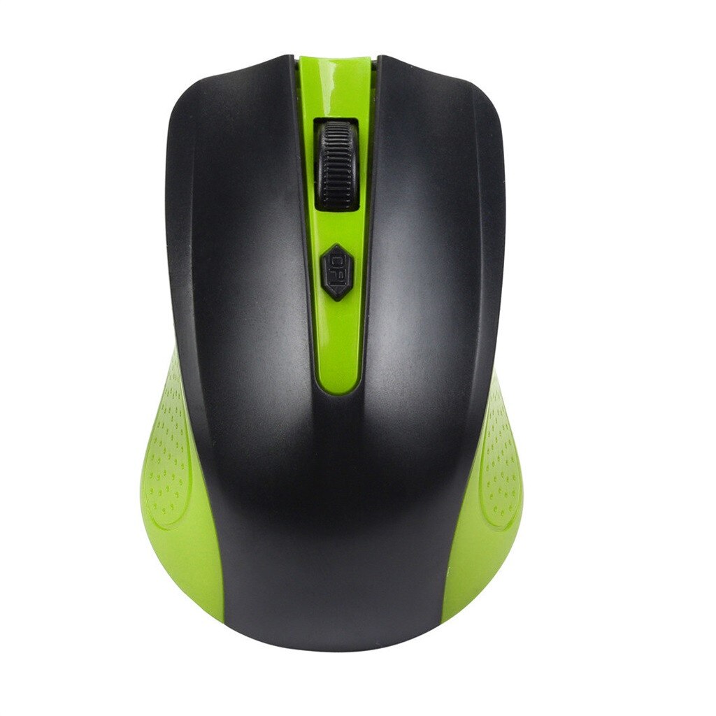Novo profissional gaming mouse mecânico silencioso 1600dpi 4 botões backlit computador mouse suporte macro definição: Green