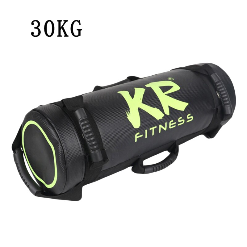 Filled Weight Sand Power Bag 5/10/15/20/25/30 Kg Strength Fitness Exercise Cross-fit Sand bag Gym Training Body Building Sandbag: Black 30kg