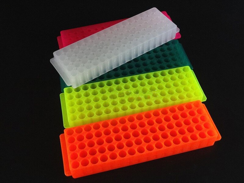 24,32 and 96 holes Double face centrifuge tube rack multifunction test tube stand 0.5ml 1.5ml 2ml dual purpose