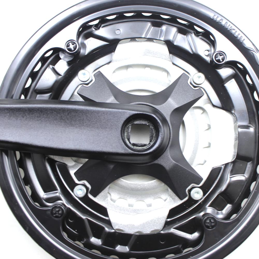 42-34-24T 7/8/9 velocidad platos y bielas de bicicleta de montaña velocidad variable biela de bicicleta set 170mm aleación de aluminio manivela cuadrado agujero piñón bicicleta parte