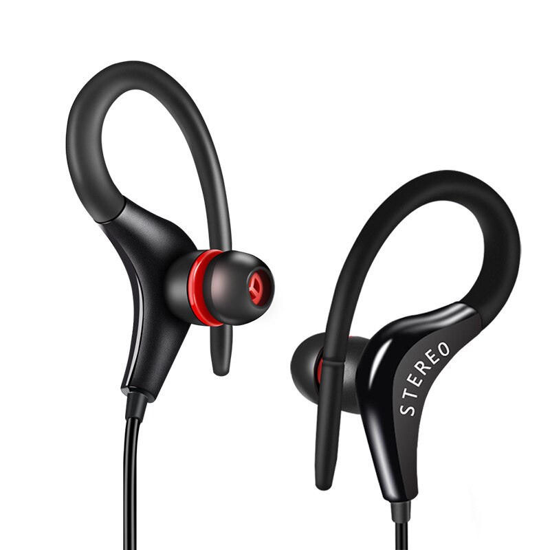 Roreta com fio fones de ouvido 3.5mm earloop estéreo esporte jogging música fones com microfone para xiaomi huawei telefone inteligente