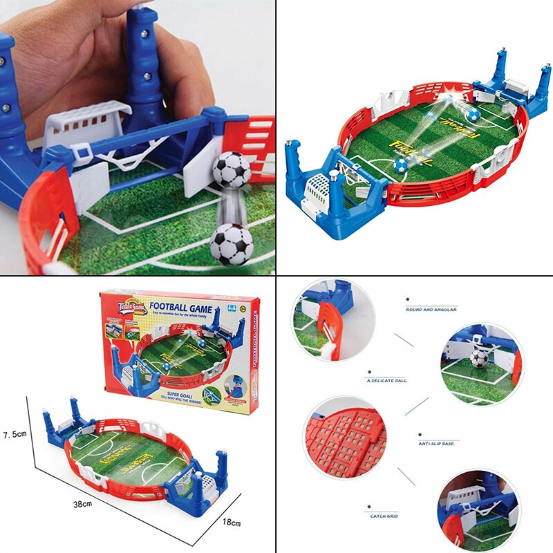 Mini Table Top Football Game Set Desktop Soccer Indoor For Kids Party Adult H7JP