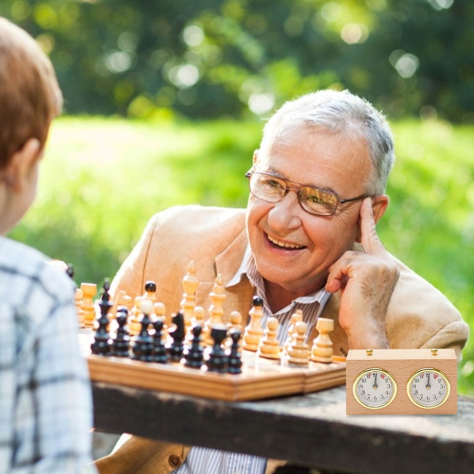 Wooden Chess Clocks Portable Digital Chess Board Competition Count Up Down Chess Games Electronic Alarm Stop Timer