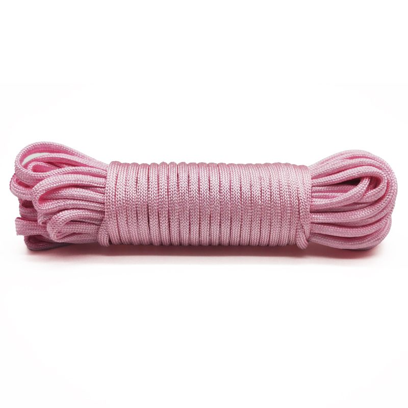 Cuerda de paracaídas de supervivencia, 7 núcleos, 550lb, 30m de diámetro, 4mm, accesorios de tienda para hacer cordón, pulsera, Collar de perro, Idea de: Marrón / 20 m