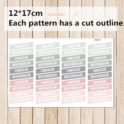 1pc Practical Function Icon/Weekly/to do List Decorative Sticker DIY Planner Diary Scrapbooking Album Stickers