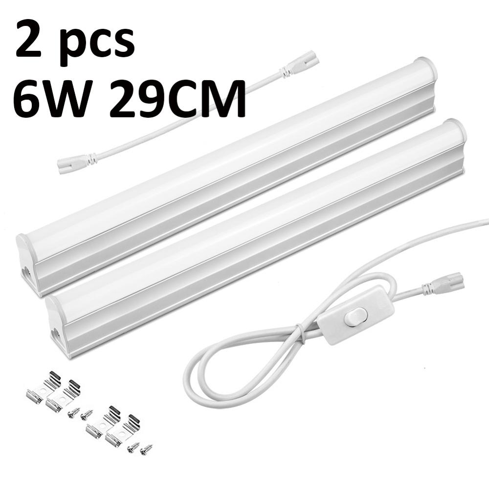 Lights For Kitchen AC 220V LED Bar light Lamp With EU Plug Switch Closet backlight 29cm 57cm led cocina cabinet lighting 6W 10W