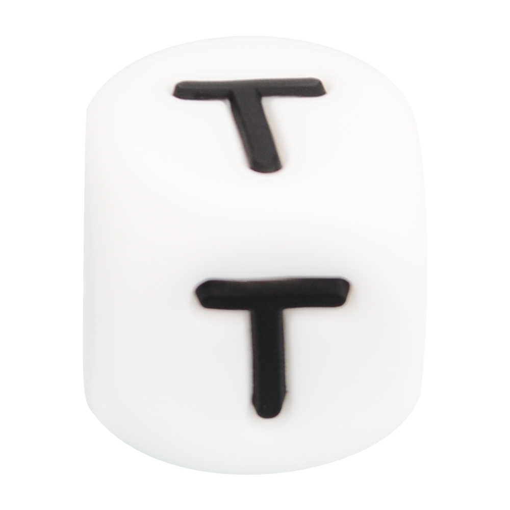 LOFCA 12mm 100 stuks Siliconen Letter Kralen Alfabet Tandjes Kralen Bijtring Engelse Letters Food Grade Baby Verpleging voor tandjes: Donker Kaki