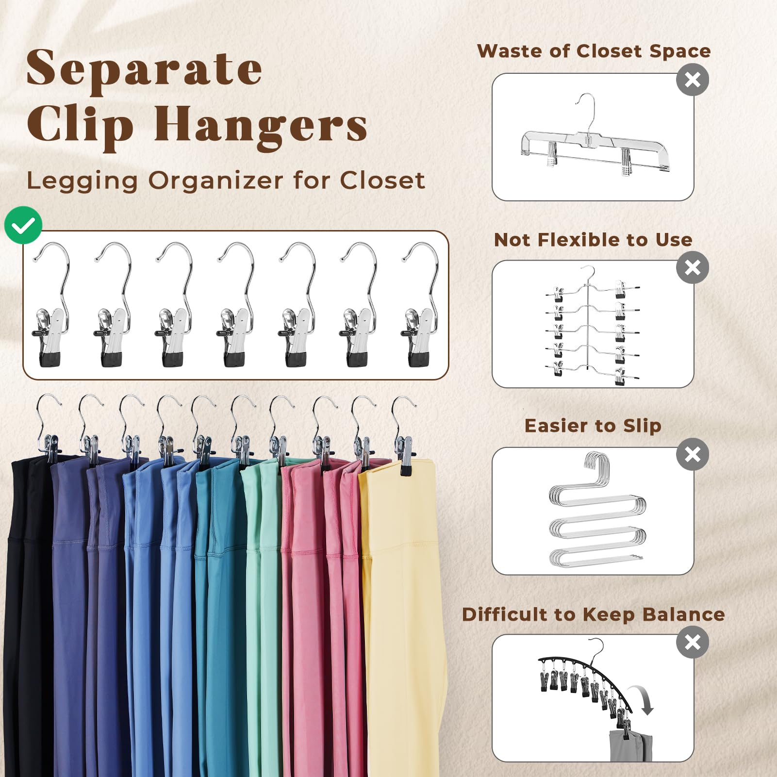 Pinzas para ropa de acero inoxidable, ganchos para colgar ropa, organizador de botas multiusos, perchas portátiles para almacenamiento en el hogar, 10 Uds.