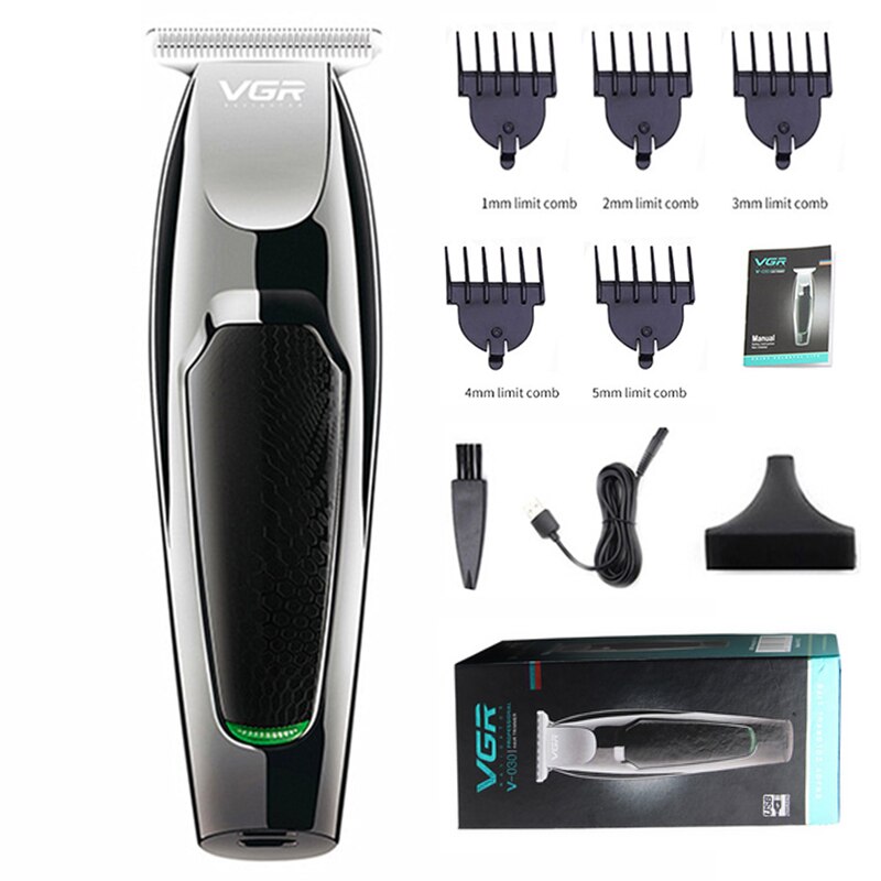 Cortadora de pelo eléctrica VGR, máquina de afeitar a prueba de agua, máquina de afeitar de barba, cortadora de pelo , máquina de corte de pelo USB para hombres cortadora de pelo maquinilla de cortar pelo: v030