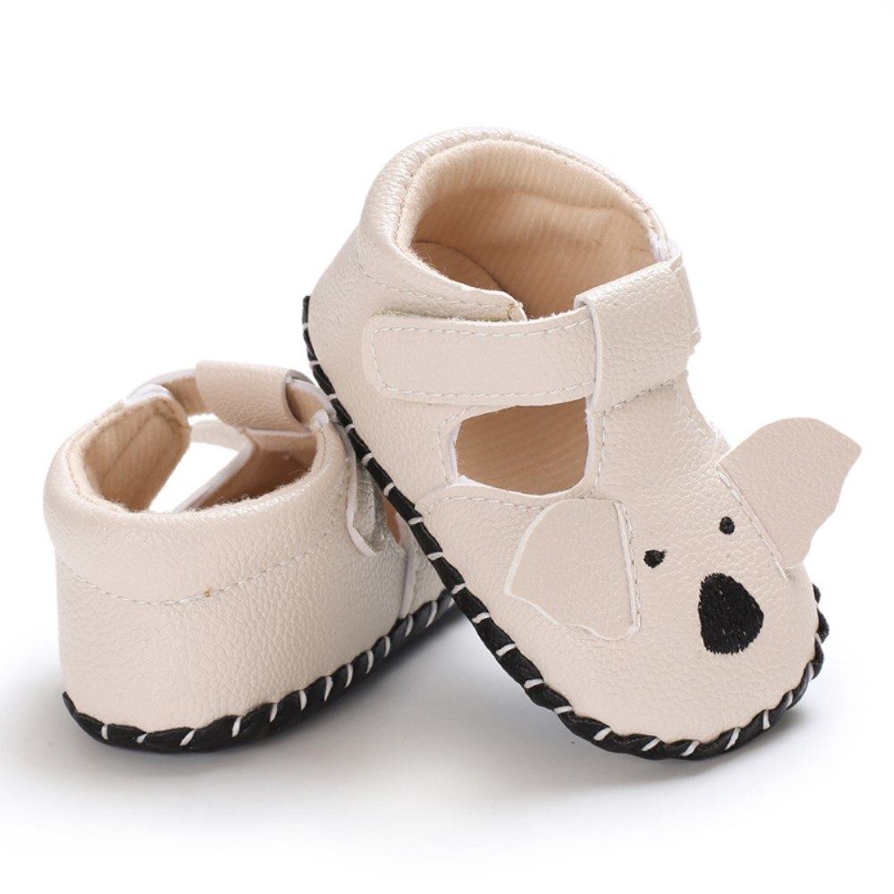 Cute Animal Bear Newborn Baby Shoes Sandals Soft Crib Sole Leather PU Toddler Girls Boys Shoes Toddler Kids Prewalker Clogs