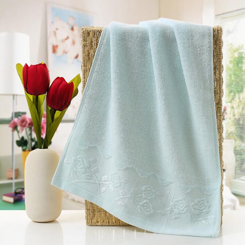 Absorbent Face Towel Thick Cotton Solid Bath Towel Quick Dry Soft Towel For Adults High