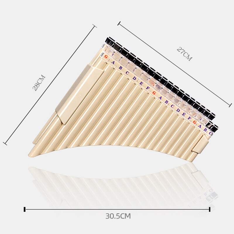 Pan fløjte 36 rør multifunktions panpipe harpiks til skoleelever musikinstrumenter musikinstrumenter forsyninger