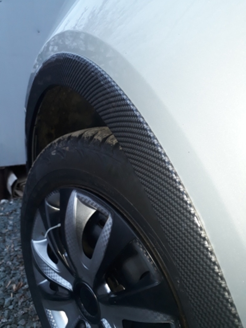 Bil skærm flare forlænger hjul øjenbryn navbeskytter læbe hjulbue forlængere trim auto dæk beskytter bredde tre størrelse