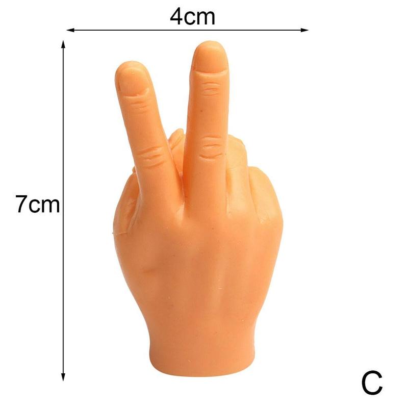 1pc nyhed sjov fem fingre håndflader ja knytnæve ok langfingre sæt legetøj omkring den lille hånd model halloween legetøj barn: C