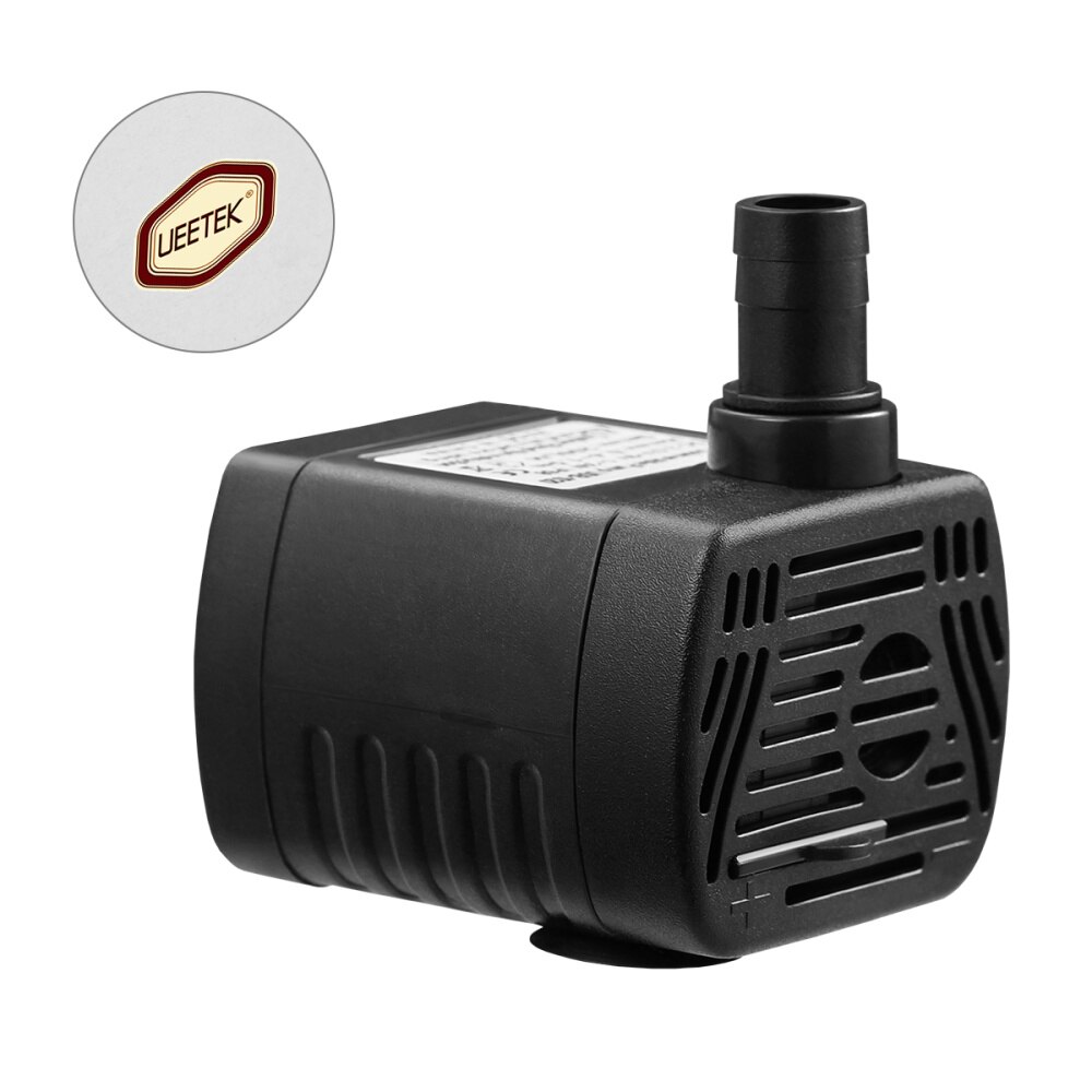 Ueetek USB-1020 Dc 3.5V -9V 3W Usb Borstelloze Dompelpomp Aquarium Fontein Vijver Pomp (zwart)